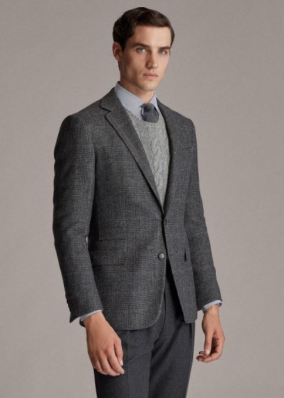 Men's Ralph Lauren Kent Handmade Plaid Blazers | 928310PUL